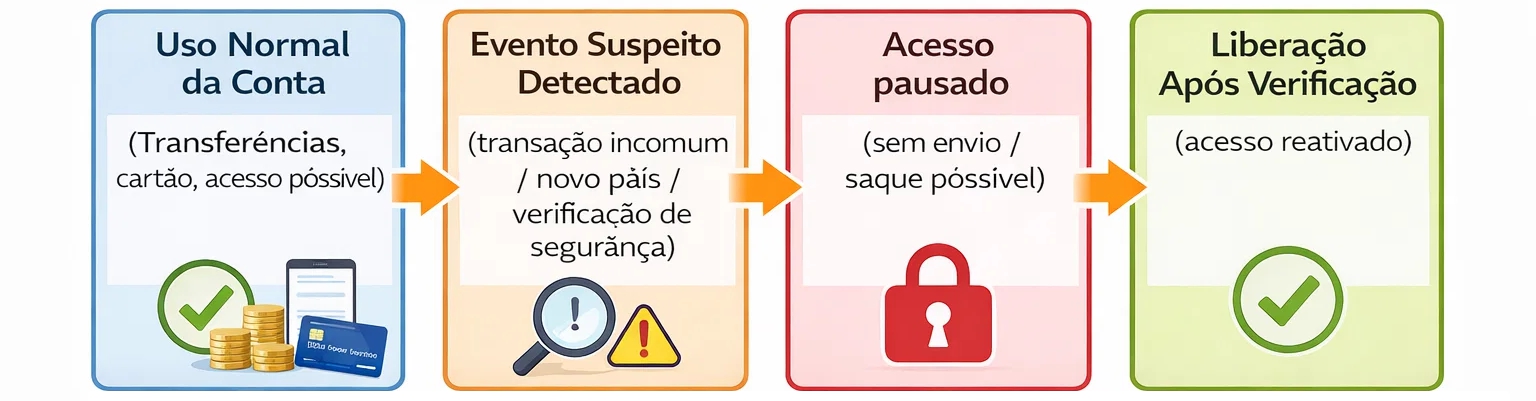 O meu banco pode bloquear a conta?