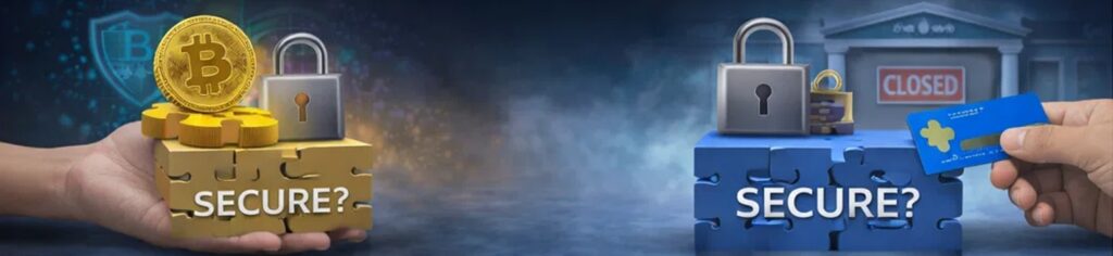 5. Cryptocurrency or bank – which is safer?