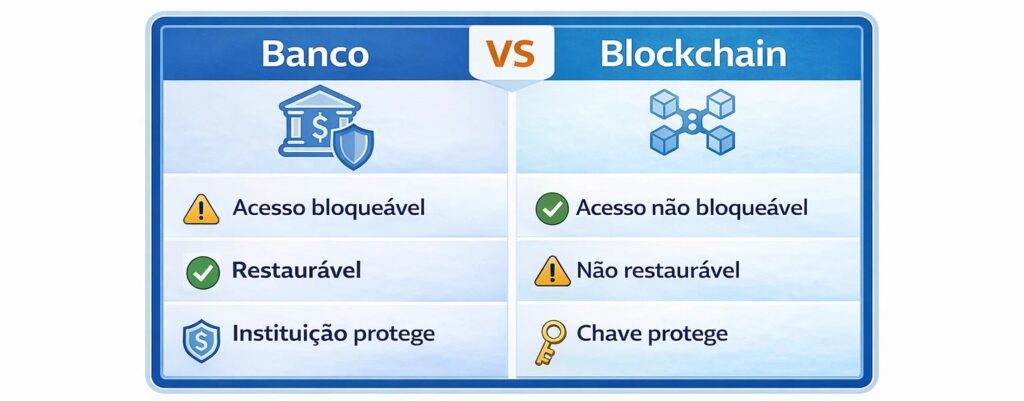 Comparação entre criptomoedas e bancos (PO)